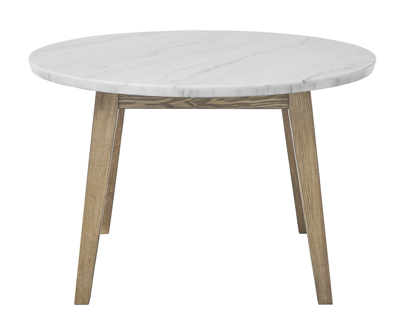 Vida 48" Round White Marble Dining Table