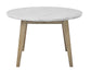 Vida 48" Round White Marble Dining Table