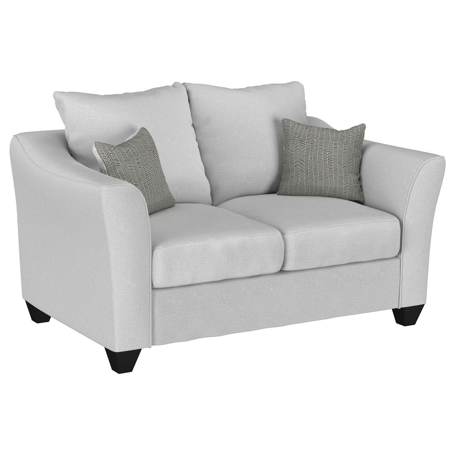 Salizar 3-piece Upholstered Flared Arm Sofa Set Sand