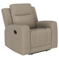 Brentwood 3-piece Upholstered Reclining Sofa Set Taupe