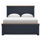 Landocken Queen Panel Bed with Mirrored Dresser and Nightstand