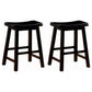 Durant Wood Backless Counter Stool Black (Set of 2)