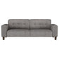 Deerhurst 3-piece Upholstered Track Arm Sofa Set Charcoal