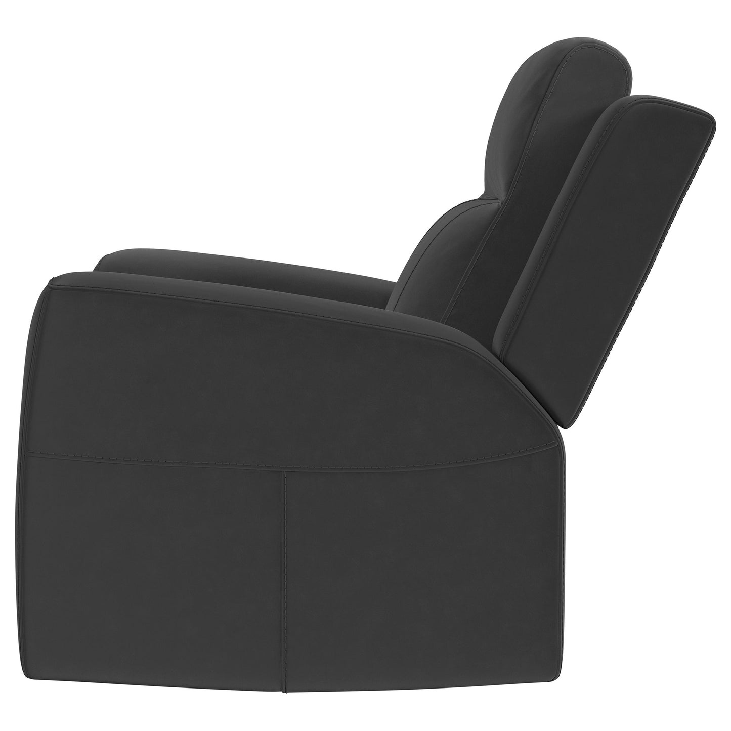 Brentwood Upholstered Recliner Chair Dark Charcoal