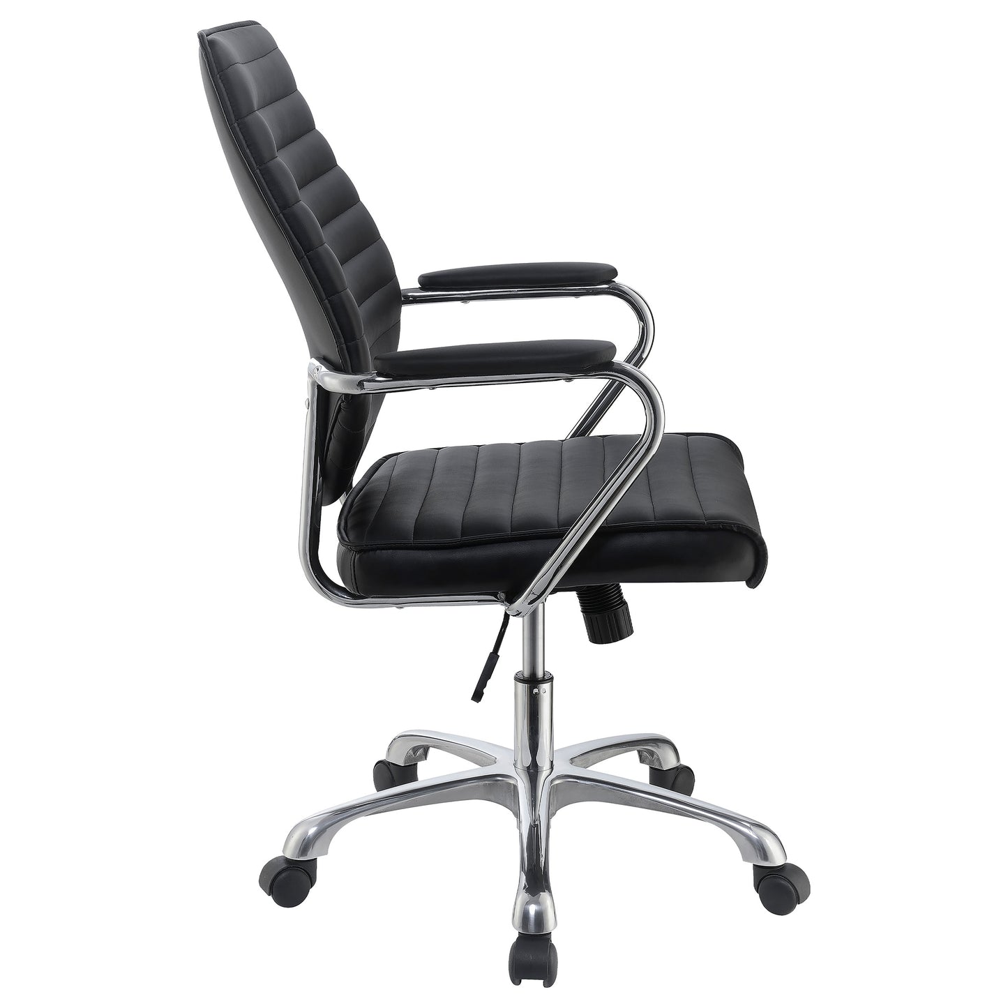 Chase Upholstered Adjustable Home Office Desk Chair Black