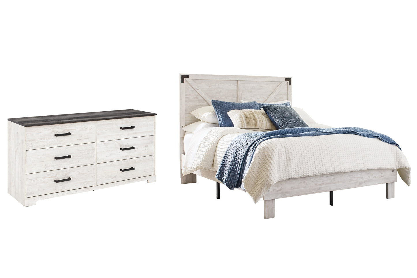 Ashley Express - Shawburn Queen Platform Bed with Dresser