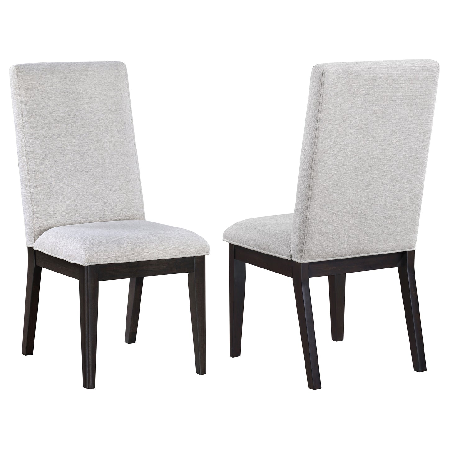 Hathaway Upholstered Dining Side Chair Cream (Set of 2)