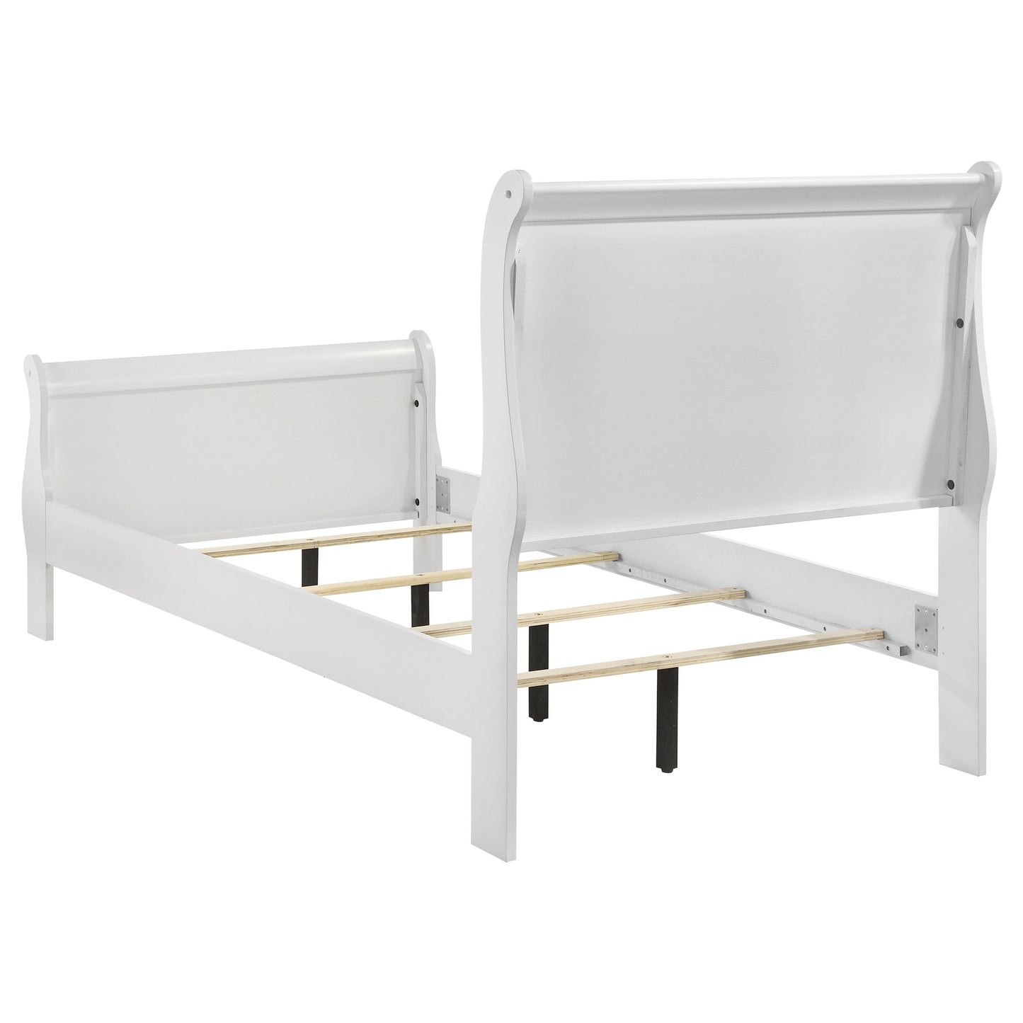 Louis Philippe 5-piece Twin Bedroom Set White