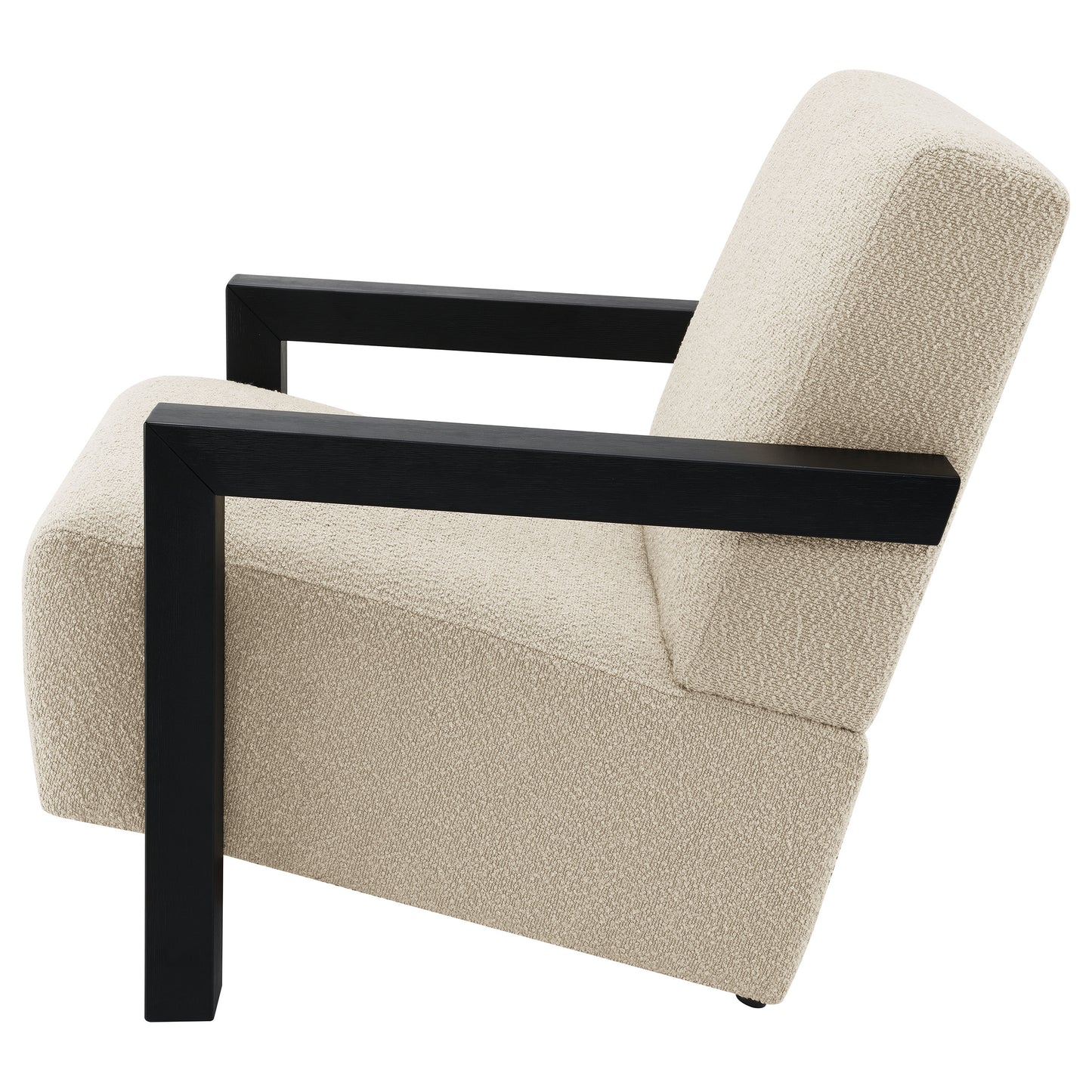 Fitzroy Boucle Upholstered Accent Arm Chair Latte