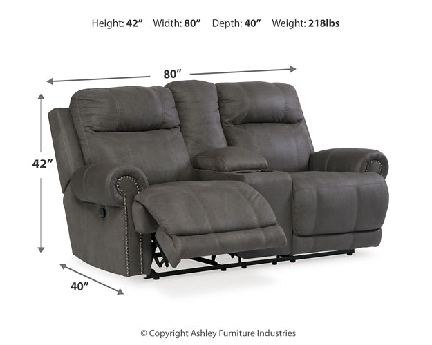 Austere DBL Rec Loveseat w/Console