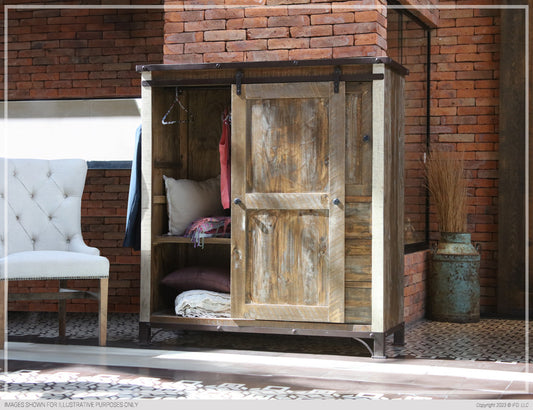 3 Drawer, 1 Sliding Door, 2 Door Gentleman's Chest