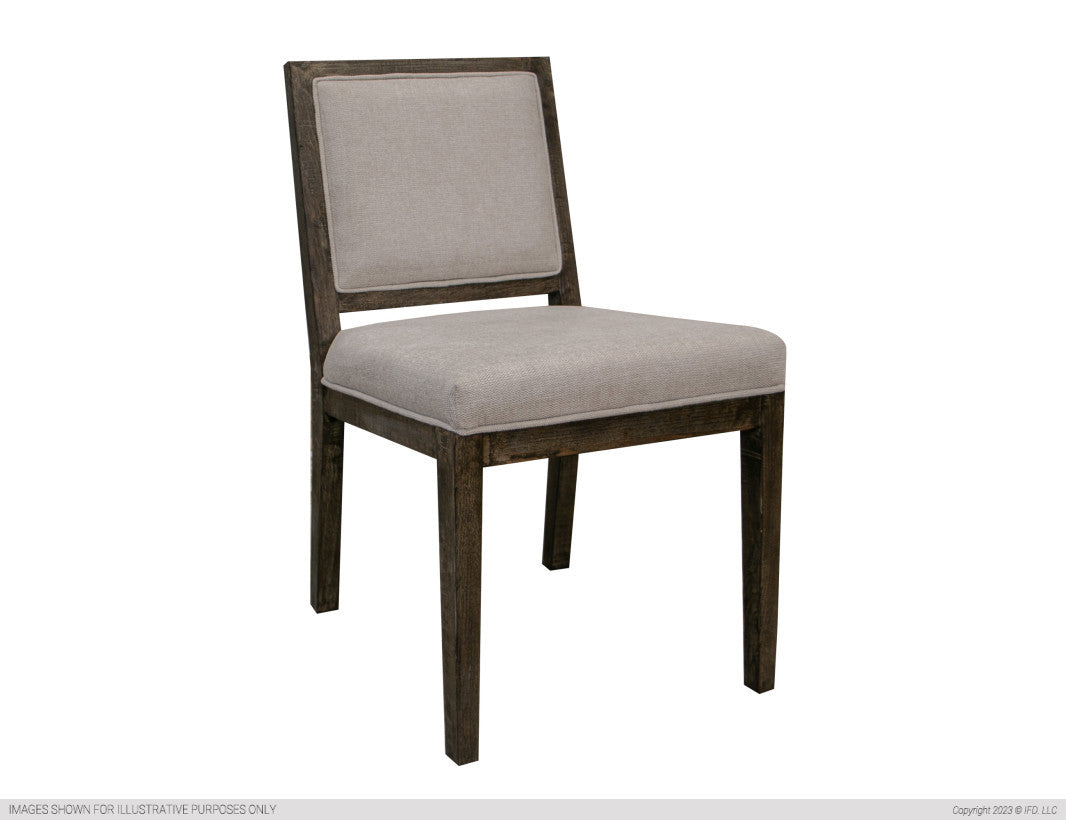 Upholstered Chair, beige fabric