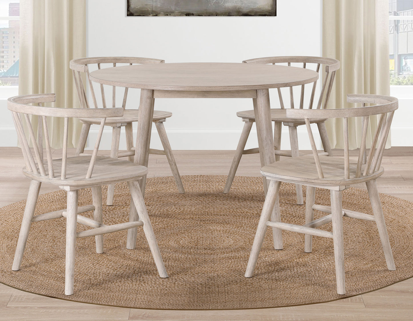 Willow Solid Wood Dining Chair, Tan