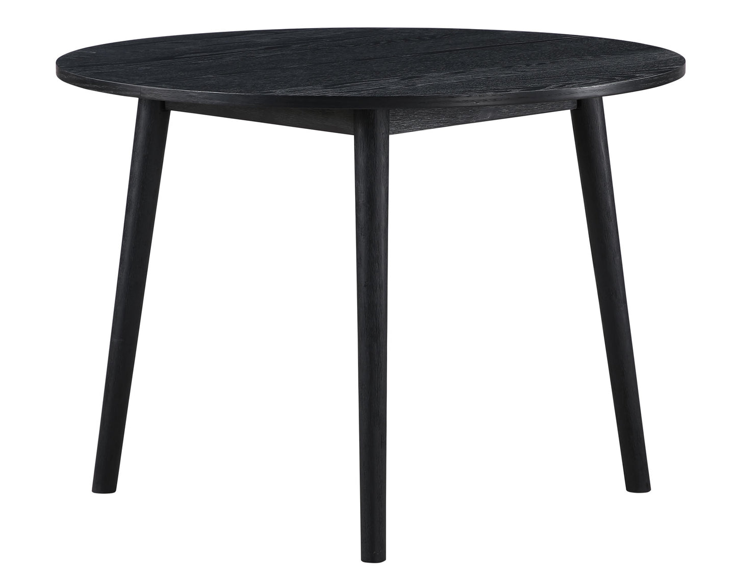 Willow 42" Round Dining Table, Black