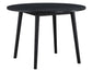 Willow 42" Round Dining Table, Black