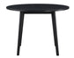 Willow 42" Round Dining Table, Black