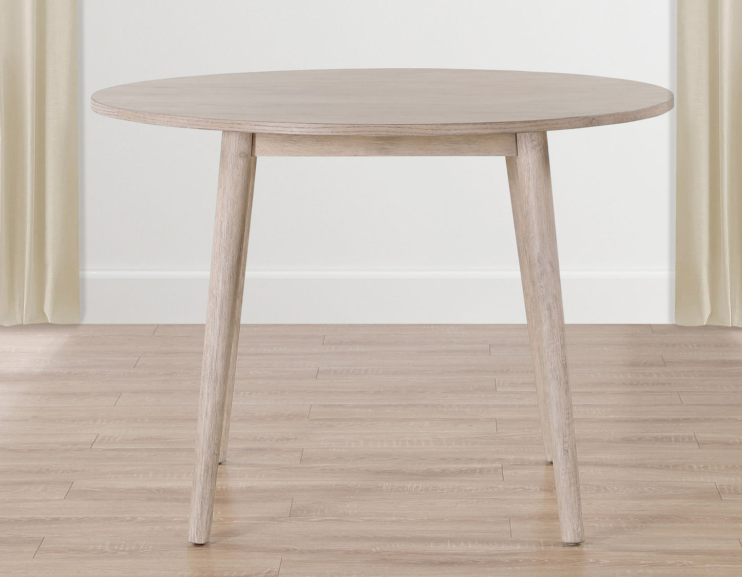 Willow 42" Round Dining Table, Tan