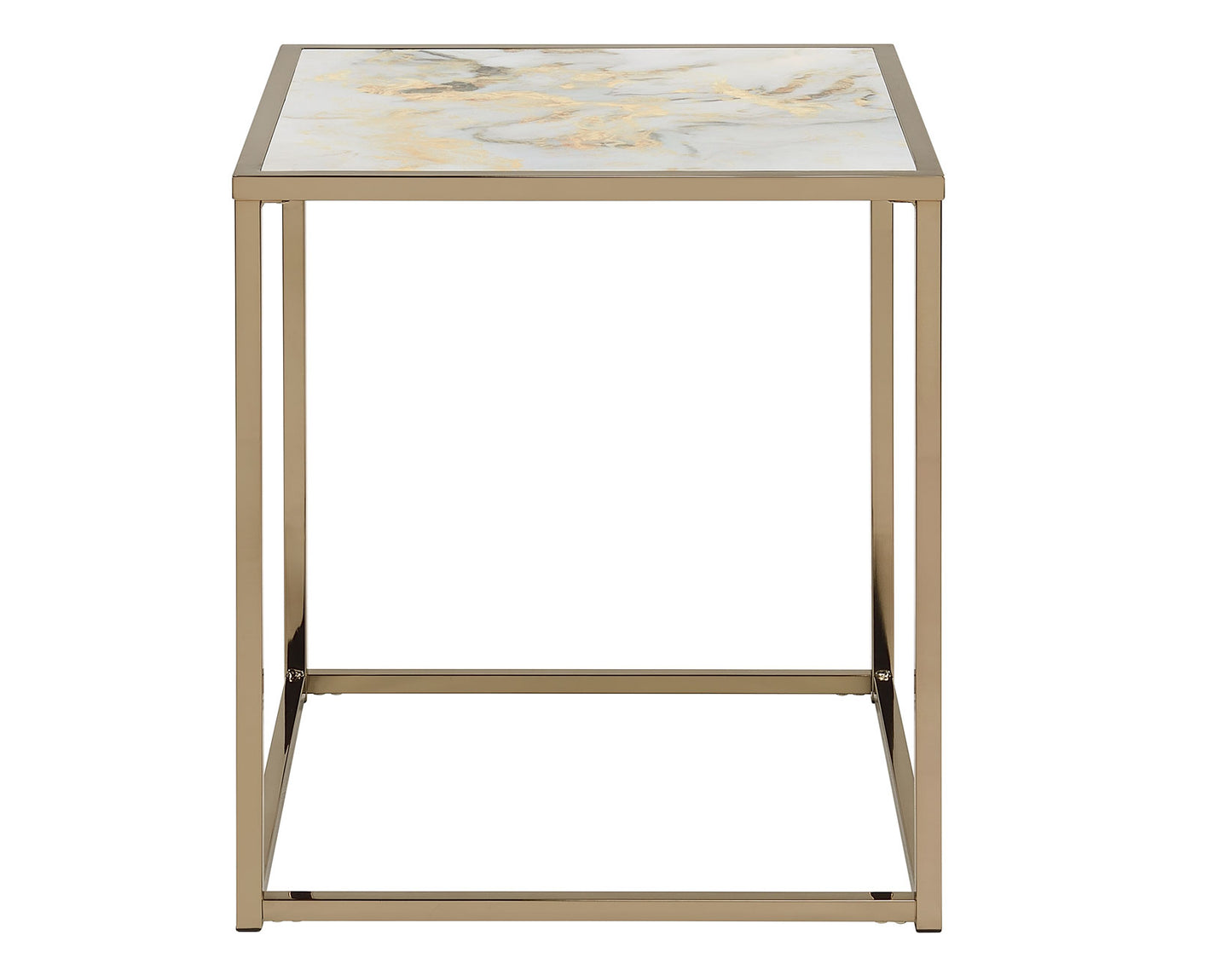 Salvador 3-Piece Faux-Marble Table Set