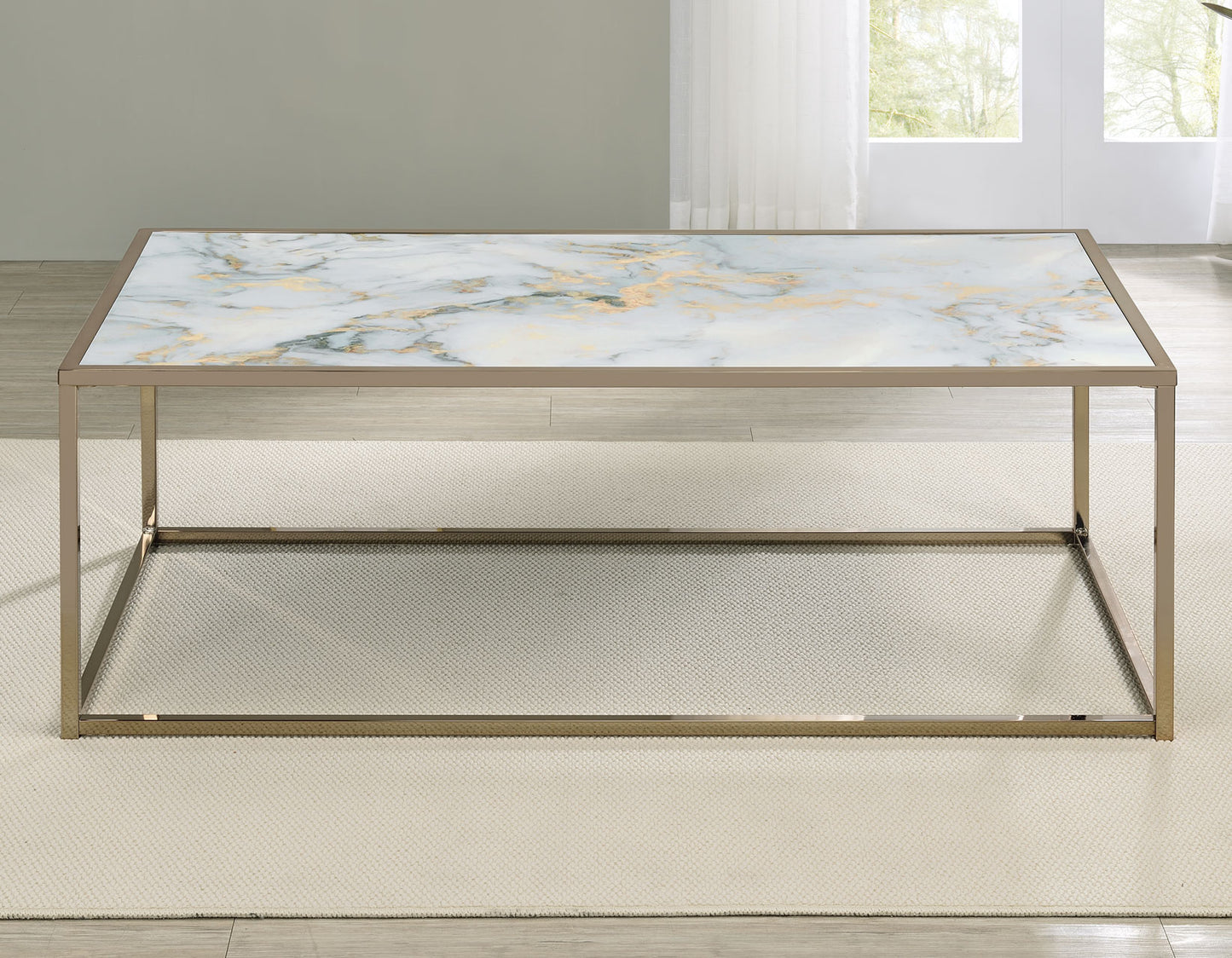 Salvador 3-Piece Faux-Marble Table Set