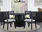 Colvin 5-Piece 52-inch Round Dining Set, Black