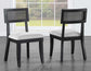 Colvin 5-Piece 52-inch Round Dining Set, Black