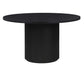 Colvin 5-Piece 52-inch Round Dining Set, Black