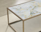 Salvador Faux-Marble Coffee Table