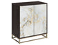 Salvador 2-Door Cabinet with Faux-Marble Doors