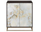 Salvador 2-Door Cabinet with Faux-Marble Doors