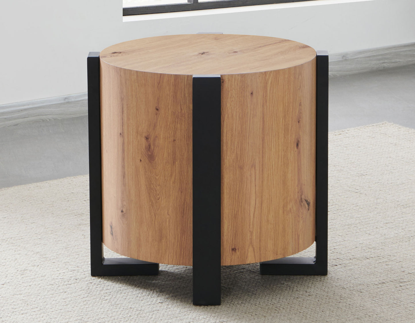 Darcie Faux-Wood End Table