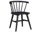 Willow Solid Wood Dining Chair, Black