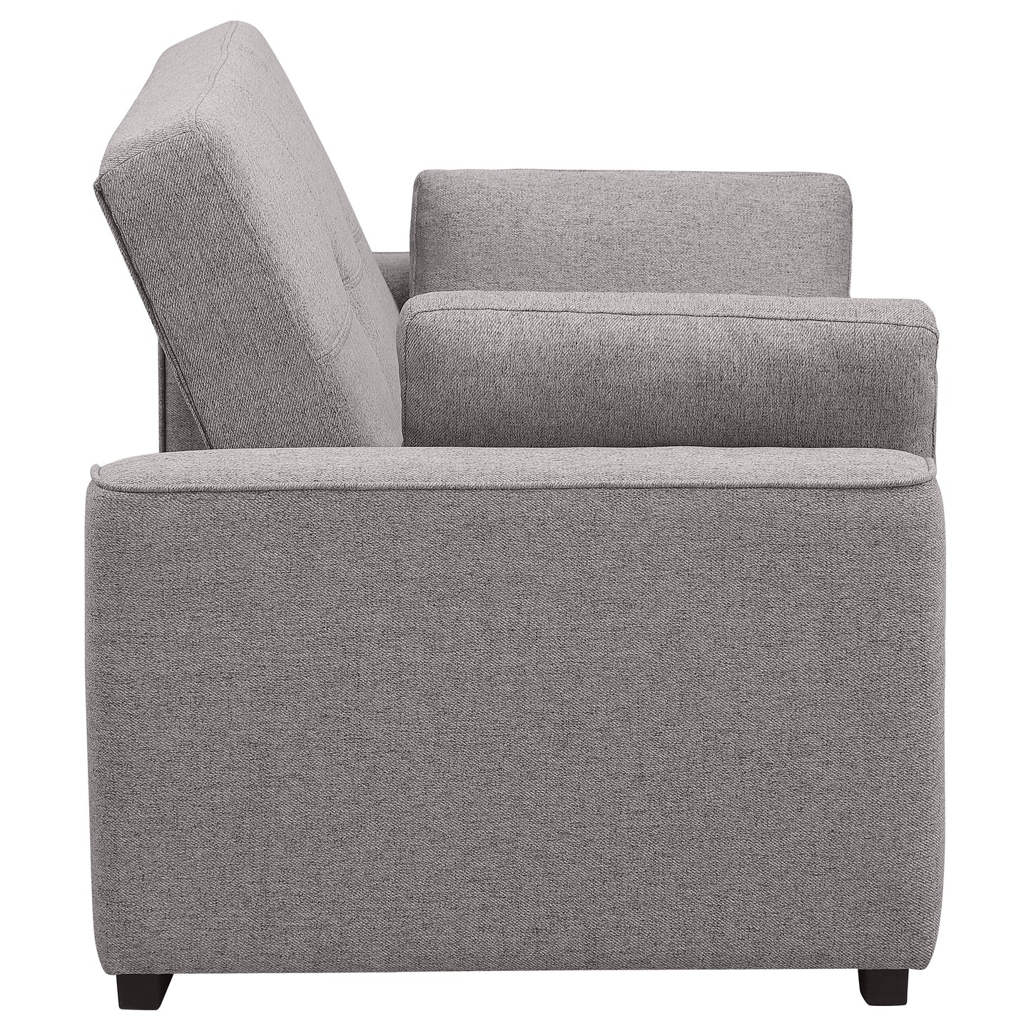 Edith Upholstered Convertible Sleeper Sofa Bed Grey