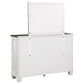 Lilith 7-drawer Dresser with Mirror Distressed White