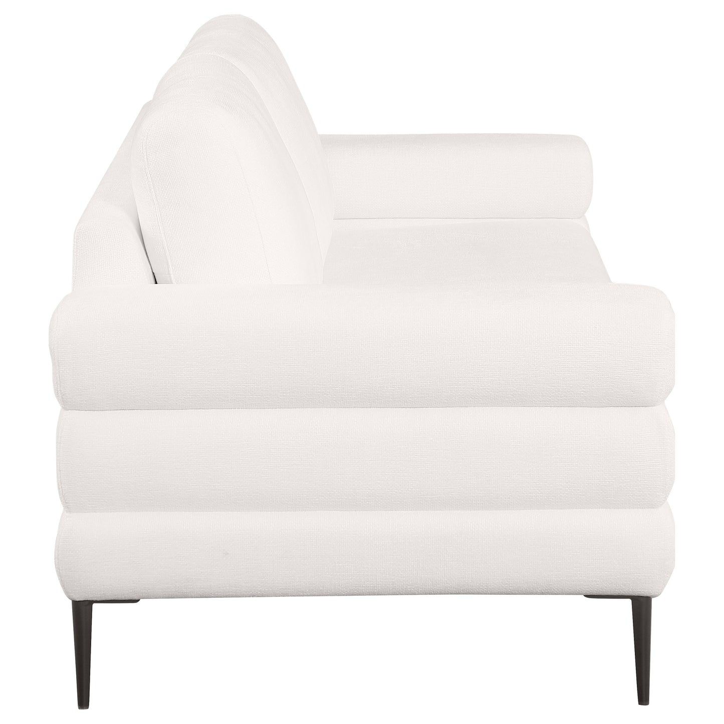 Jessel 3-piece Chenille Upholstered Sofa Set Ivory