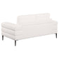 Jessel Chenille Upholstered Track Arm Loveseat Ivory