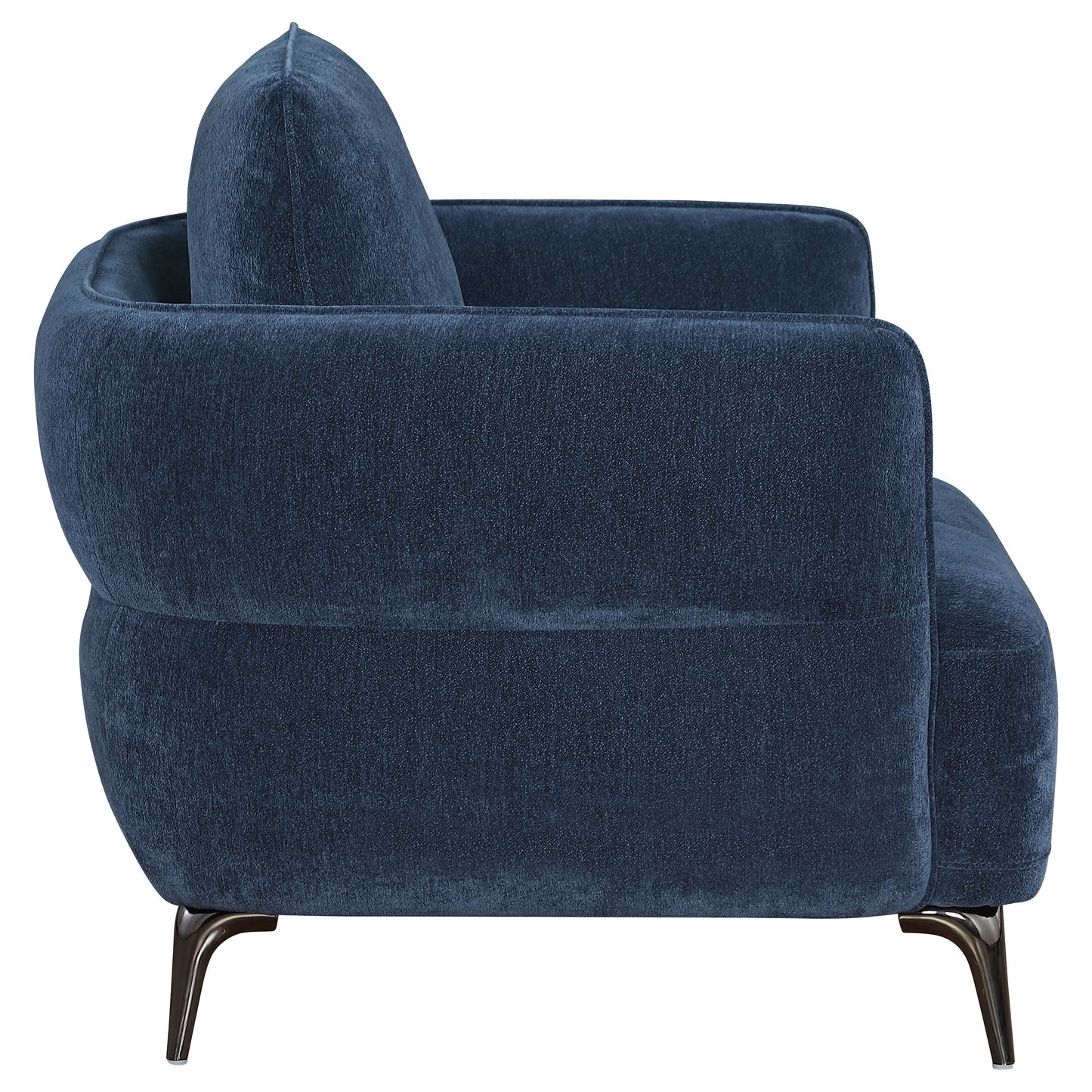 Lively 3-piece Chenille Upholstered Sofa Set Blue