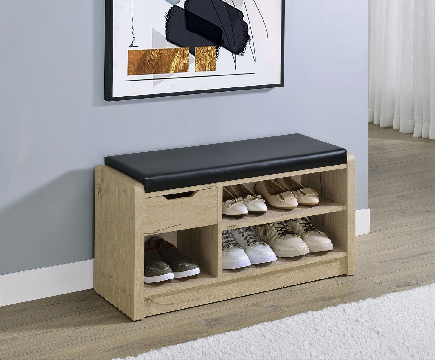 Arrington Storage Bench White Oak