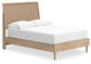 Cielden Full Panel Bed with Mirrored Dresser, Chest and 2 Nightstands