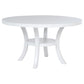 Judd 7-piece 54-inch Round Wood Dining Table Set Pearl White