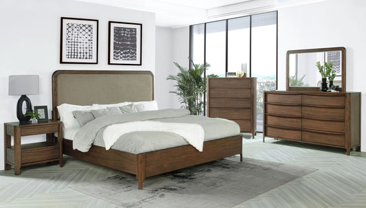 Maderia 5-piece Queen Bedroom Set Walnut