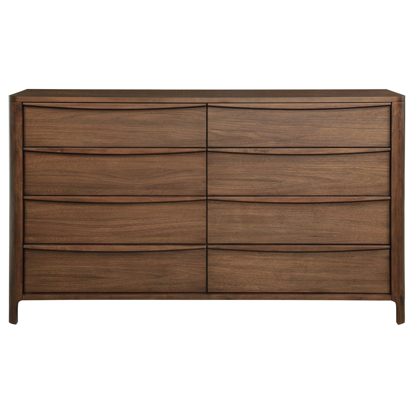 Maderia 8-drawer Dresser Cabinet Walnut