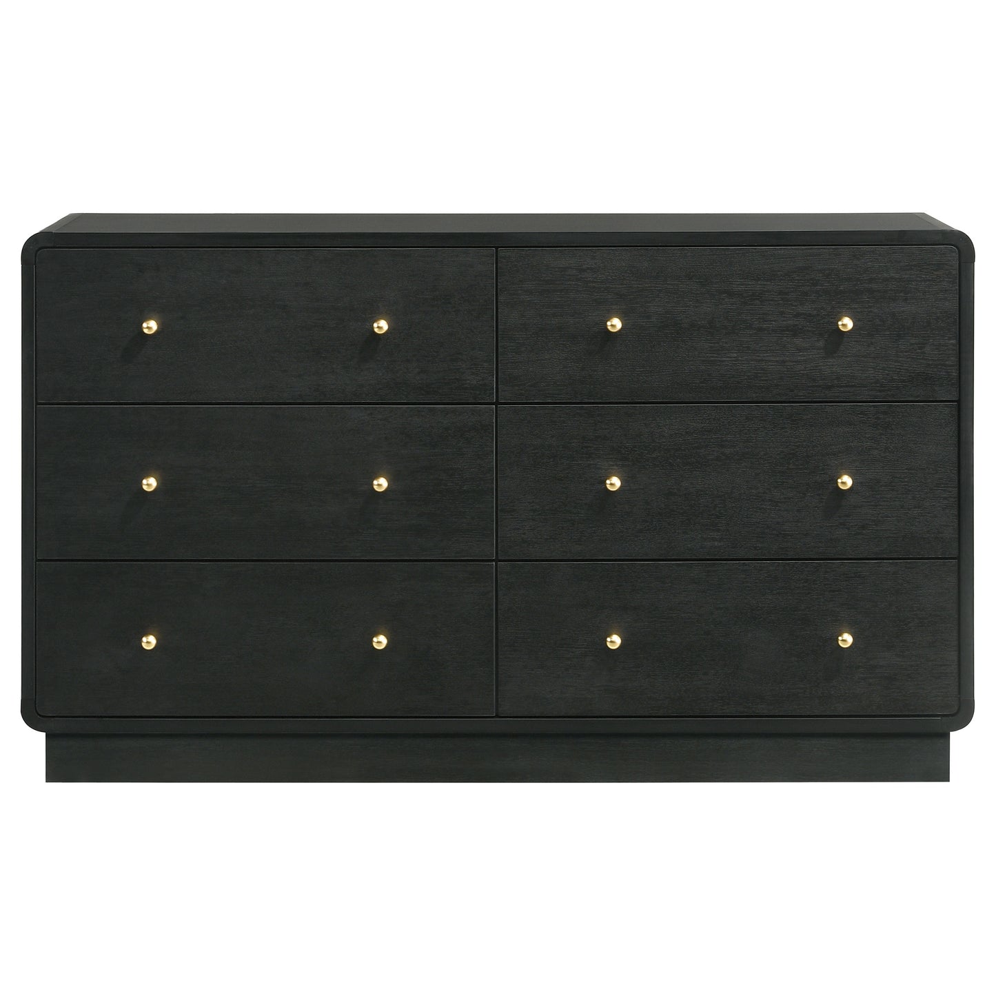 Cavelle 6-drawer Dresser Cabinet Black