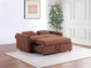 Portland Boucle Upholstered Sleeper Sofa Bed Copper