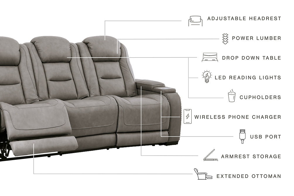 The Man-Den Sofa, Loveseat and Recliner