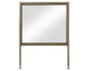 Sonoma 44" Framed Mirror, Cocoa Gray Oak Finish With Mounting Brackets