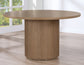 Colvin 52" Round Dining Table, Toffee finish