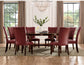 Hartford 72 inch table 7 Piece Set, Red Chairs
(Table & 6 Side Chairs)