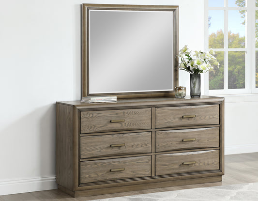 Sonoma 66″ Six-Drawer Dresser And Mirror