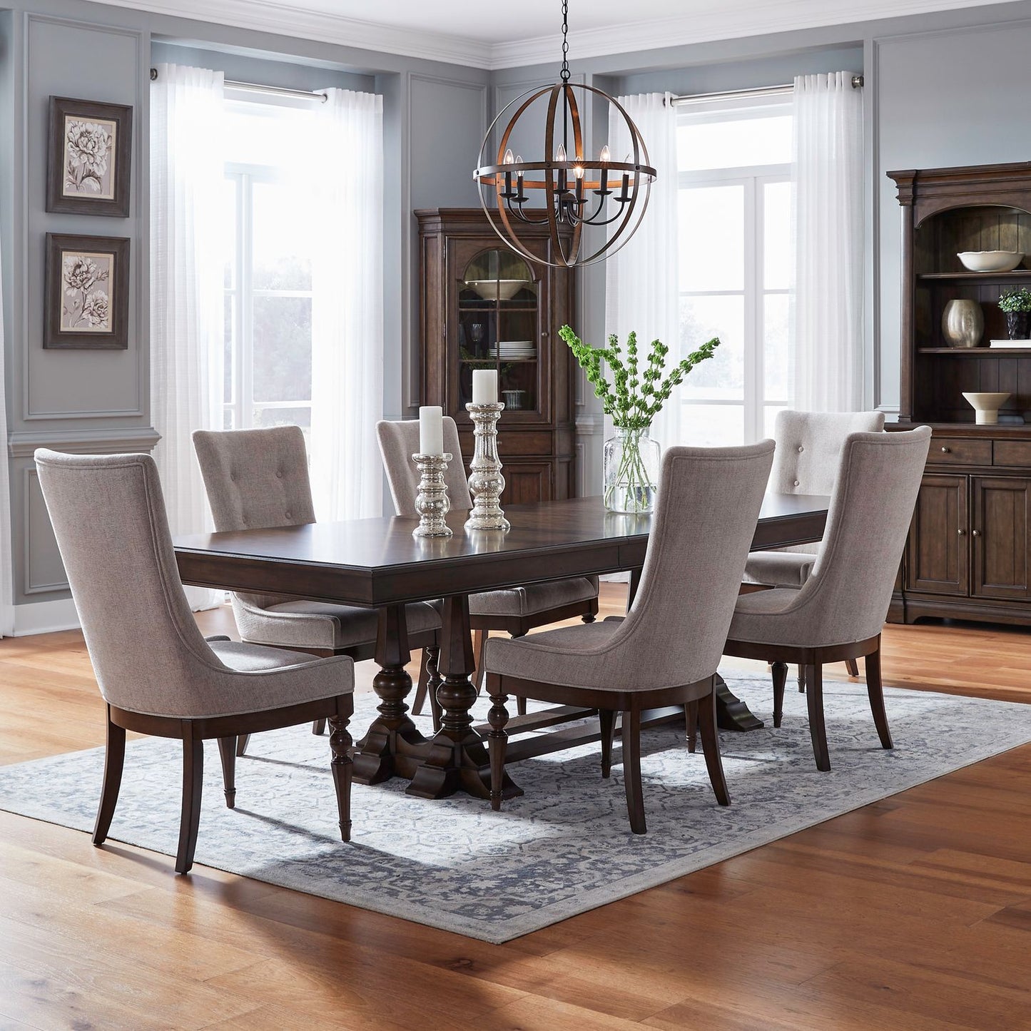 Arden Road - Opt 7 Piece Trestle Table Set