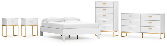 Ashley Express - Socalle Full Platform Bed with Dresser, Chest and 2 Nightstands